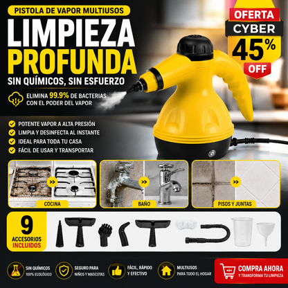 Mopa Vapor Pro – Limpieza Profesional y profunda - Resultados expertos!