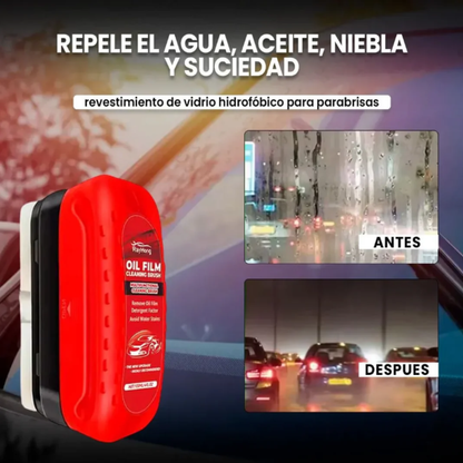 Esponja Antiempañante 2 en 1 — Elimina la película grasa que te encandila de noche