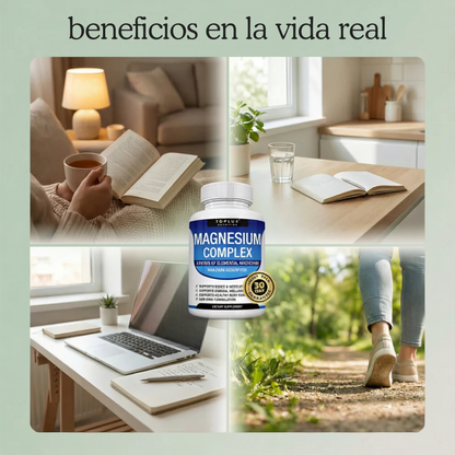 Magnesium Complex — 8 en 1 Cápsula para Músculos, Huesos y Descanso Profundo